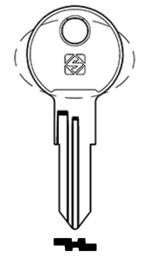 Toon details voor Silca Cilindersleutel brass MEA1R Afbeelding van Silca Cilindersleutel brass MEA1R