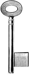 Toon details voor Franse voordeursleutel art. 136 80x6.5mm Afbeelding van Franse voordeursleutel art. 136 80x6.5mm