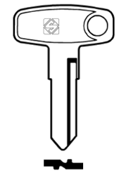 Toon details voor Silca Autosleutel z/plastic kop staal YH9R Afbeelding van Silca Autosleutel z/plastic kop staal YH9R