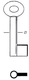 Toon details voor Tilney klaviersleutel art. 70-8 (5.9mm) Afbeelding van Tilney klaviersleutel art. 70-8 (5.9mm)