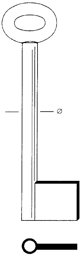 Toon details voor Tilney klaviersleutel 58/7 (6.3mm) Afbeelding van Tilney klaviersleutel 58/7 (6.3mm)