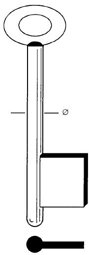 Toon details voor Tilney klaviersleutel dop 84mm art. 64-3 (6.5mm) Afbeelding van Tilney klaviersleutel dop 84mm art. 64-3 (6.5mm)