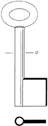 Toon details voor Tilney klaviersleutel art. 67-7 (6.3mm) Afbeelding van Tilney klaviersleutel art. 67-7 (6.3mm)