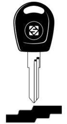 Toon details voor Silca Transpondersleutel brass HU49TE zonder chip Afbeelding van Silca Transpondersleutel brass HU49TE zonder chip