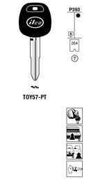 Toon details voor Silca Transpondersleutel brass TOY57-PT Afbeelding van Silca Transpondersleutel brass TOY57-PT