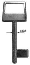Toon details voor Silca Meubelsleutel brass 3P32 Afbeelding van Silca Meubelsleutel brass 3P32