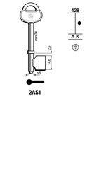 Toon details voor Silca Klaviersleutel ijzer 2AS1 Afbeelding van Silca Klaviersleutel ijzer 2AS1