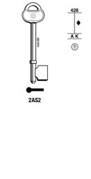 Toon details voor Silca Klaviersleutel ijzer 2AS2 Afbeelding van Silca Klaviersleutel ijzer 2AS2