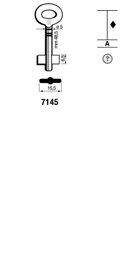 Toon details voor Silca Dubbelbaardsleutel ijzer 7145 (art 138 of 1395) Afbeelding van Silca Dubbelbaardsleutel ijzer 7145 (art 138 of 1395)
