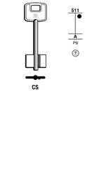 Toon details voor Silca Klaviersleutel brass CS Afbeelding van Silca Klaviersleutel brass CS