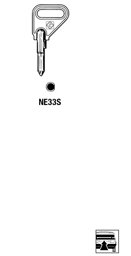 Toon details voor Silca Klaviersleutel brass NE33S Afbeelding van Silca Klaviersleutel brass NE33S