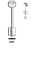 Toon details voor Silca Klaviersleutel brass MTNC Afbeelding van Silca Klaviersleutel brass MTNC