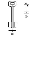Toon details voor Silca Klaviersleutel brass SM Afbeelding van Silca Klaviersleutel brass SM