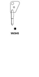 Toon details voor Silca Klaviersleutel brass VAC64S Afbeelding van Silca Klaviersleutel brass VAC64S