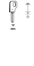 Toon details voor Silca Klaviersleutel brass XBD3 Afbeelding van Silca Klaviersleutel brass XBD3