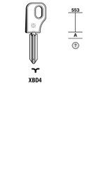 Toon details voor Silca Klaviersleutel brass XBD4 Afbeelding van Silca Klaviersleutel brass XBD4