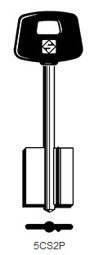 Toon details voor Silca Klaviersleutel brass 5CS2P Afbeelding van Silca Klaviersleutel brass 5CS2P