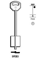 Toon details voor Silca Klaviersleutel brass 5FEB3 Afbeelding van Silca Klaviersleutel brass 5FEB3