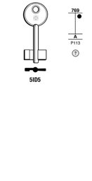 Toon details voor Silca Klaviersleutel brass 5ID5 Afbeelding van Silca Klaviersleutel brass 5ID5