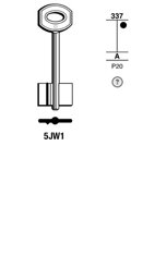Toon details voor Silca Klaviersleutel brass 5JW1 Afbeelding van Silca Klaviersleutel brass 5JW1