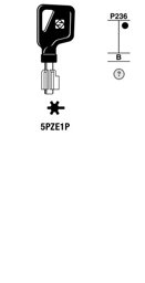 Toon details voor Silca Klaviersleutel brass 5PZE1P Afbeelding van Silca Klaviersleutel brass 5PZE1P