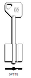 Toon details voor Silca Klaviersleutel brass 5PT18 Afbeelding van Silca Klaviersleutel brass 5PT18
