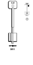 Toon details voor Silca Klaviersleutel brass 5R11 Afbeelding van Silca Klaviersleutel brass 5R11