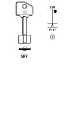 Toon details voor Silca Klaviersleutel brass 5R7 Afbeelding van Silca Klaviersleutel brass 5R7