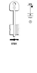 Toon details voor Silca Klaviersleutel brass 5TSI1 Afbeelding van Silca Klaviersleutel brass 5TSI1
