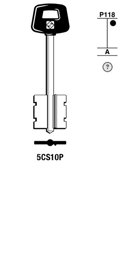 Toon details voor Silca Klaviersleutel brass 5CS10P Afbeelding van Silca Klaviersleutel brass 5CS10P