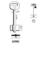 Toon details voor Silca Klaviersleutel brass 5CPR3 Afbeelding van Silca Klaviersleutel brass 5CPR3