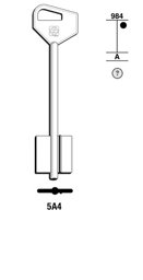 Toon details voor Silca Klaviersleutel brass 5A4 Afbeelding van Silca Klaviersleutel brass 5A4