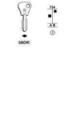Toon details voor Silca Klaviersleutel brass 5ACH1 Afbeelding van Silca Klaviersleutel brass 5ACH1