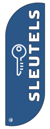 Toon details voor Steenhauer Beachflag Banner blauw SLEUTELS Afbeelding van Steenhauer Beachflag Banner blauw SLEUTELS