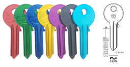 Toon details voor Silca Cilindersleutel Ultralite donkerblauw CS206 Afbeelding van Silca Cilindersleutel Ultralite donkerblauw CS206
