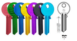 Toon details voor Silca Cilindersleutel Ultralite donkerblauw EV10 Afbeelding van Silca Cilindersleutel Ultralite donkerblauw EV10