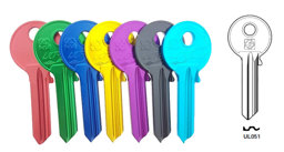 Toon details voor Silca Cilindersleutel Ultralite donkerblauw UL051 Afbeelding van Silca Cilindersleutel Ultralite donkerblauw UL051