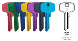 Toon details voor Silca Cilindersleutel Ultralite donkerblauw DM14 Afbeelding van Silca Cilindersleutel Ultralite donkerblauw DM14