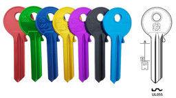 Toon details voor Silca Cilindersleutel Ultralite donkerblauw UL055 Afbeelding van Silca Cilindersleutel Ultralite donkerblauw UL055