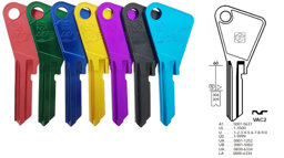 Toon details voor Silca Cilindersleutel Ultralite donkerblauw VAC2 Afbeelding van Silca Cilindersleutel Ultralite donkerblauw VAC2