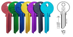 Toon details voor Silca Cilindersleutel Ultralite donkerblauw ZE1R Afbeelding van Silca Cilindersleutel Ultralite donkerblauw ZE1R