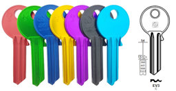 Toon details voor Silca Cilindersleutel Ultralite goud EV3 Afbeelding van Silca Cilindersleutel Ultralite goud EV3