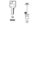Toon details voor Silca Cilindersleutel staal WEB4 Afbeelding van Silca Cilindersleutel staal WEB4