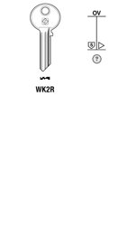 Toon details voor Silca Cilindersleutel staal WK2R Afbeelding van Silca Cilindersleutel staal WK2R