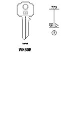 Toon details voor Silca Cilindersleutel staal WK60R Afbeelding van Silca Cilindersleutel staal WK60R
