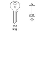 Toon details voor Silca Cilindersleutel staal WK9 Afbeelding van Silca Cilindersleutel staal WK9