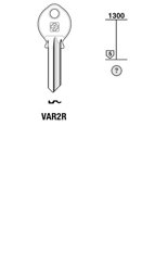 Toon details voor Silca Cilindersleutel staal VAR2R Afbeelding van Silca Cilindersleutel staal VAR2R
