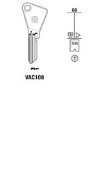 Toon details voor Silca Cilindersleutel staal VAC108 Afbeelding van Silca Cilindersleutel staal VAC108