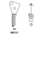 Toon details voor Silca Cilindersleutel staal VAC111 Afbeelding van Silca Cilindersleutel staal VAC111