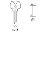 Toon details voor Silca Cilindersleutel staal SU1R Afbeelding van Silca Cilindersleutel staal SU1R
